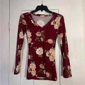 Heart & Hips Women’s Floral Long Sleeve